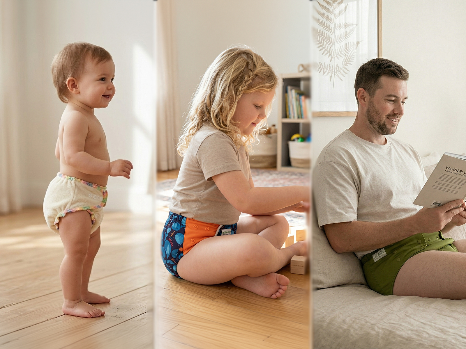 EcoAble cloth diapers for babies, big kids, and adults